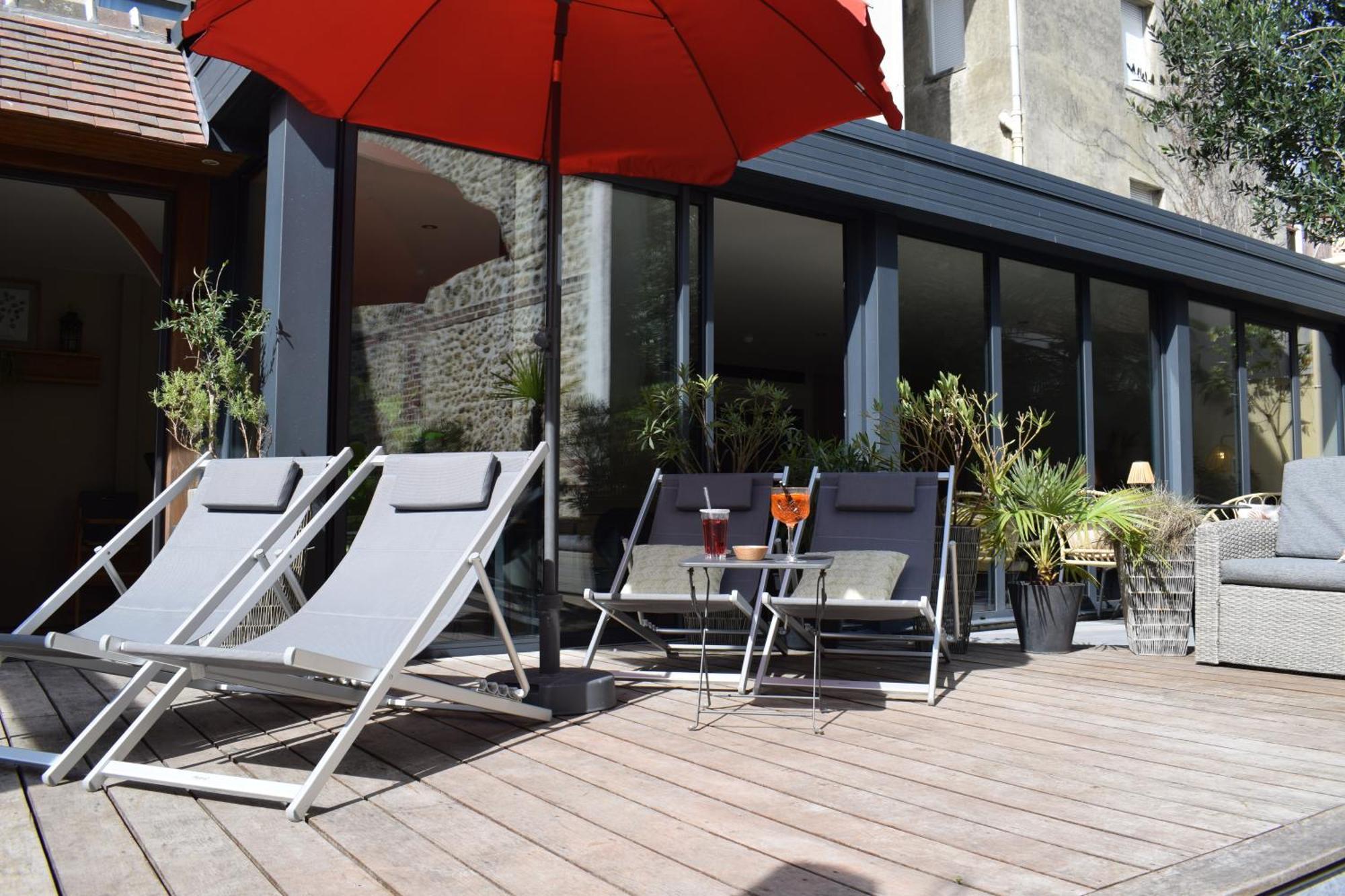 Le Trophee Boutique Hotel Spa- La Loggia Appart'Hotel Deauville Eksteriør bilde